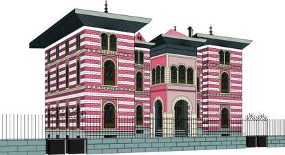 Uno de los dibujos de la 'Guía visual del Madrid desaparecido'.