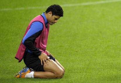 Hulk en el estadio Dragao de Oporto.