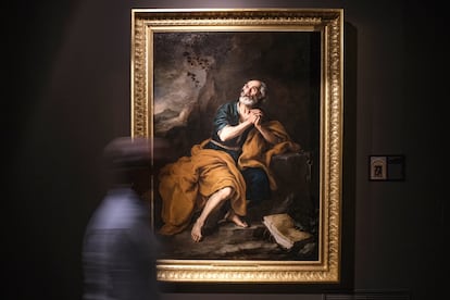 'San Pedro Penitente', pintado por Bartolomé Esteban Murillo en 1675 y que hoy se exhibe en el espacio Centro Velázquez de la Fundación Focus, en el Hospital de los Venerables de Sevilla.