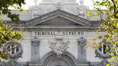 Fachada del Tribunal Supremo en Madrid. 