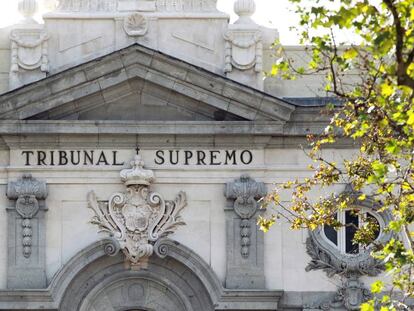 Fachada del Tribunal Supremo en Madrid. 