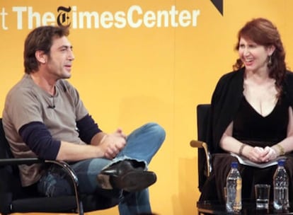 Bardem, en una charla organizada por el rotativo The New York Times en su honor.