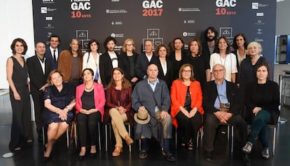 Los premiados y el jurado de los GAC 2017.