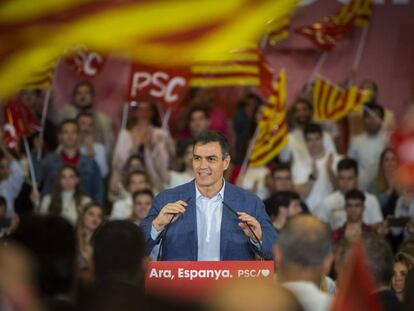 Acto político del PSC con Pedro Sanchez