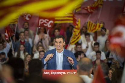 Acto político del PSC con Pedro Sanchez