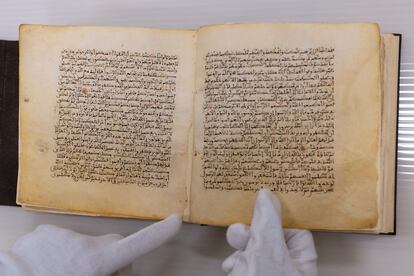 El ejemplar, reformado, se encuentra en el Archivo Histórico Provincial junto a otros dos manuscritos de la época descubiertos a la vez. 