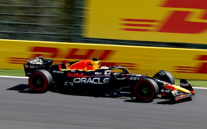 Max Verstappen durante la clasificación del GP de Japón de Fórmula 1, en el circuito de Suzuka.