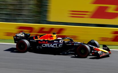 Max Verstappen durante la clasificación del GP de Japón de Fórmula 1, en el circuito de Suzuka.