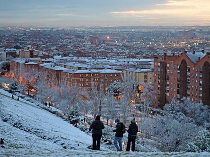 Vista de Madrid este jueves desde el cerro del Tío Pío.