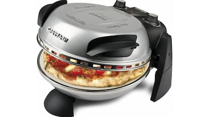 Vista del horno pizzero con descuento en Amazon.