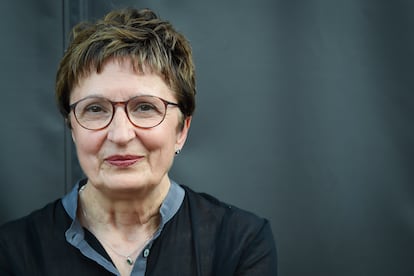 La escritora italiana Donatella Di Pietrantonio, ganadora del Premio Strega 2024, en la XXIII edición del Festival Internacional de Roma Letterature, en el Stadio Palatino de Roma el 9 de julio de 2024.