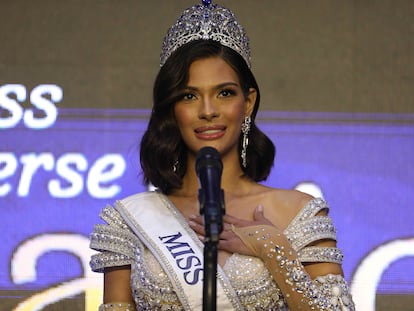 Sheynnis Palacios, tras su coronación en Miss Universo en El Salvador, el pasado sábado.