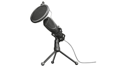 This type of microphone is designed for gamers and podcasters and has a stabilizing stand.