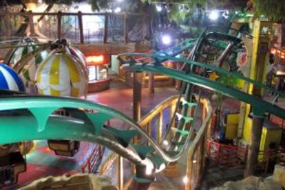 Una de las atracciones del parque temático Chakazoolu, en el barrio de Seef, en Bahréin.