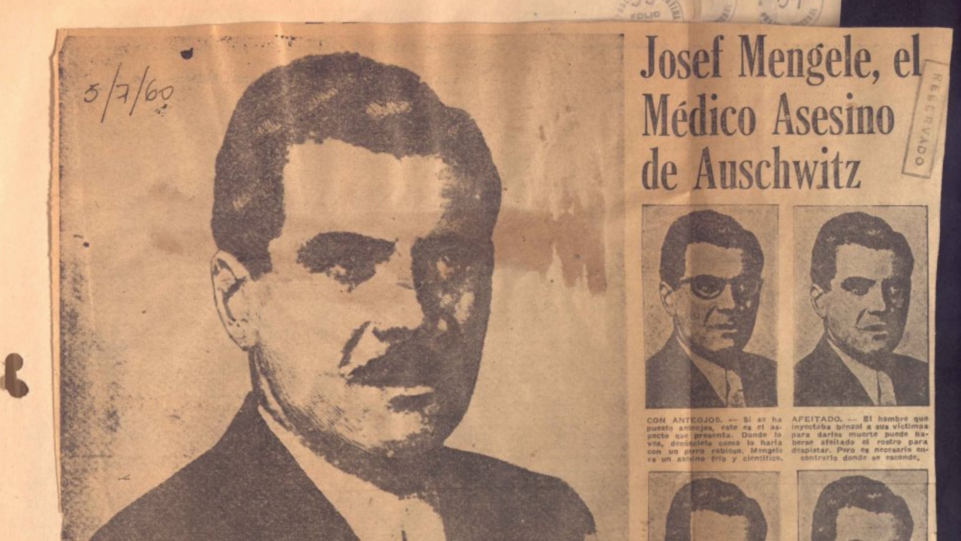 The trail of Nazis Mengele and Eichmann in Argentina | International | EL PAÍS English