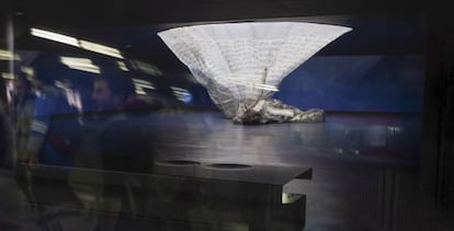 Estado dell Monumento de homenaje a las víctimas del 11-M en la estacion de Atocha.