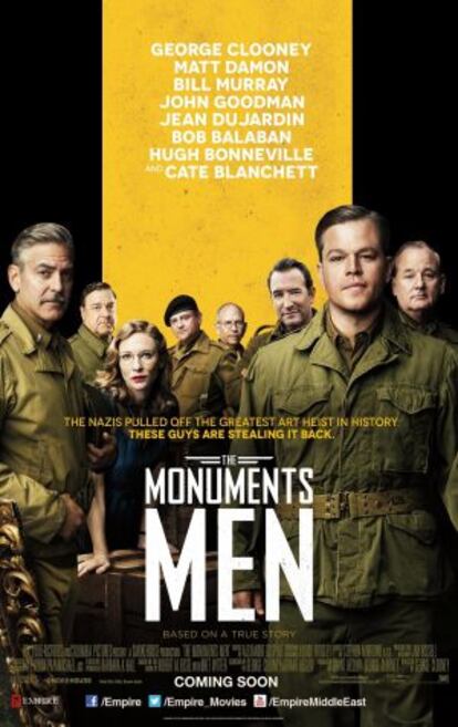 Cartel de 'The Monuments Men', la última película de George Clooney.