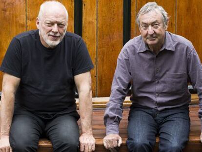 David Gilmour, guitarrista y cantante, y Nick Mason, bater&iacute;a, de Pink Floyd, en noviembre de 2014.