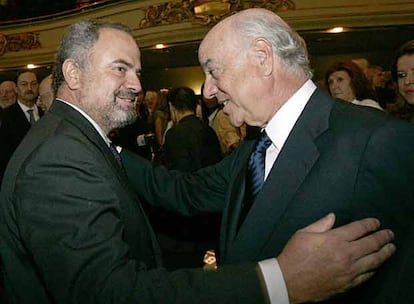 Ignacio Polanco con Francisco González