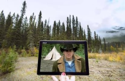 Localización de un fotograma de la película 'Brokeback Mountain', en Canadá.