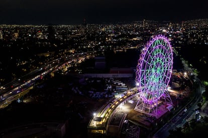 La Rueda de la Fortuna Aztln 360, una de las principales atracciones del parque.