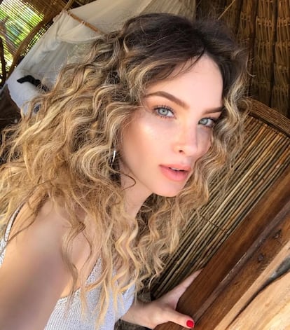 El selfie de la cantante Belinda que se ha viralizado en las redes.