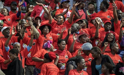 Polokwane, Sud&aacute;frica. El Congreso Nacional Africano ha organizado un evento en el estadio de f&uacute;tbol Peter Mokaba para festejar el 1 de mayo. 