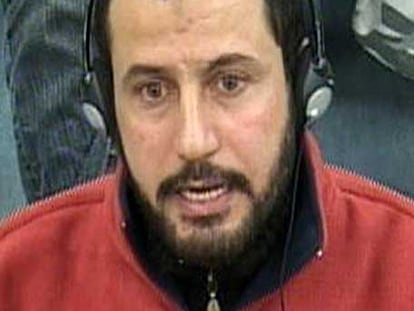 Mohamed el Egipcio, durante su declaración en la Audiencia Nacional.