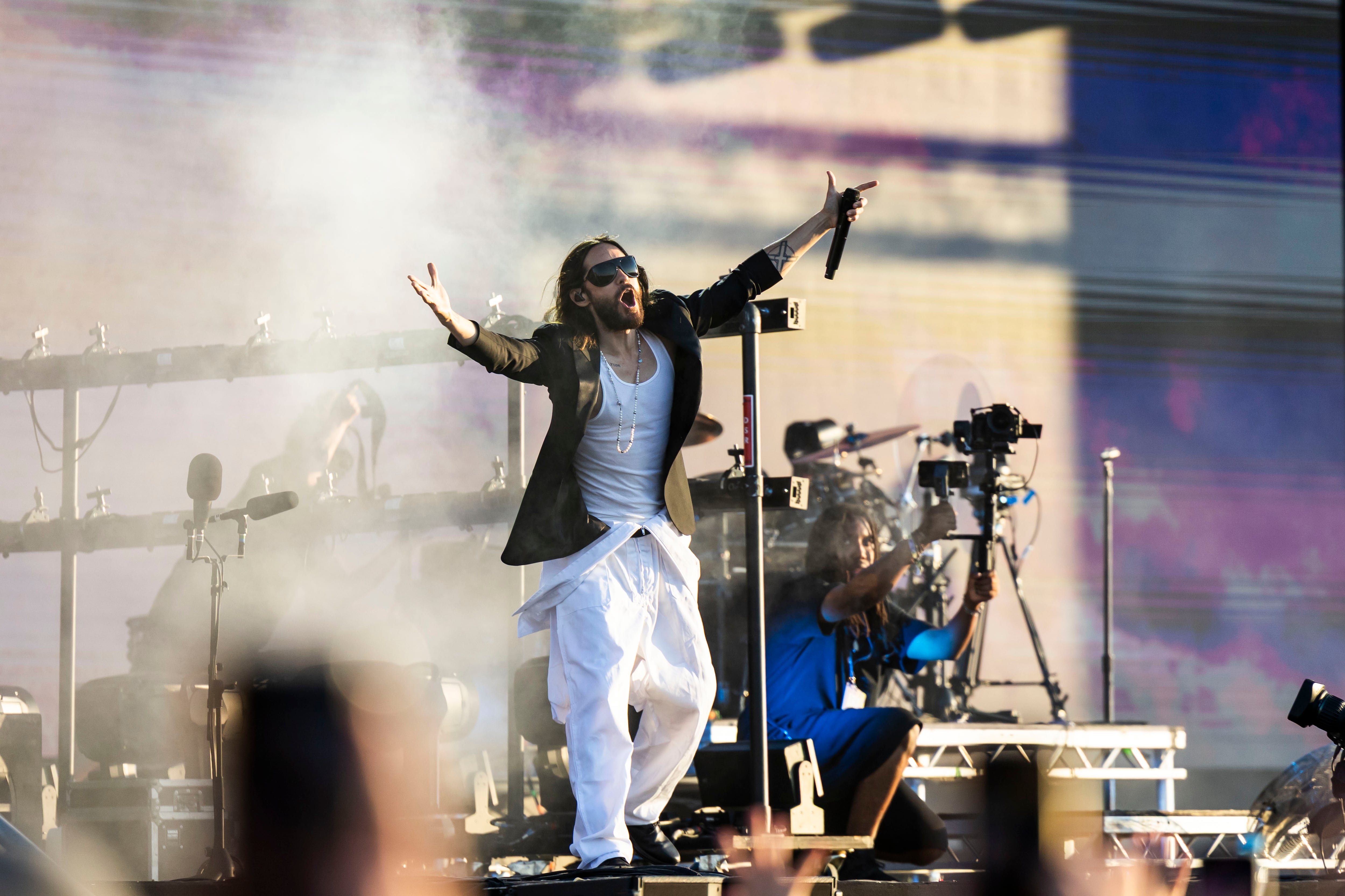 Jared Leto durante su actuación en el Mad Cool el 12 de julio de 2025. 