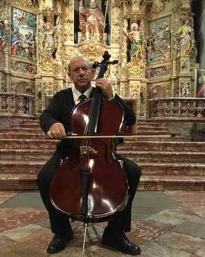 Joan Pera caracteritzat de Pau Casals.