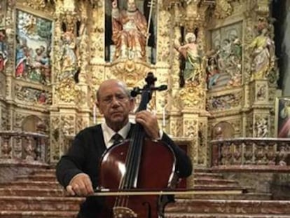 Joan Pera caracteritzat de Pau Casals. 