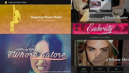La oferta de tutoriales de eWhoring en foros clandestinos es numerosa.