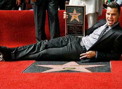 Ricky Martin, con su estrella.