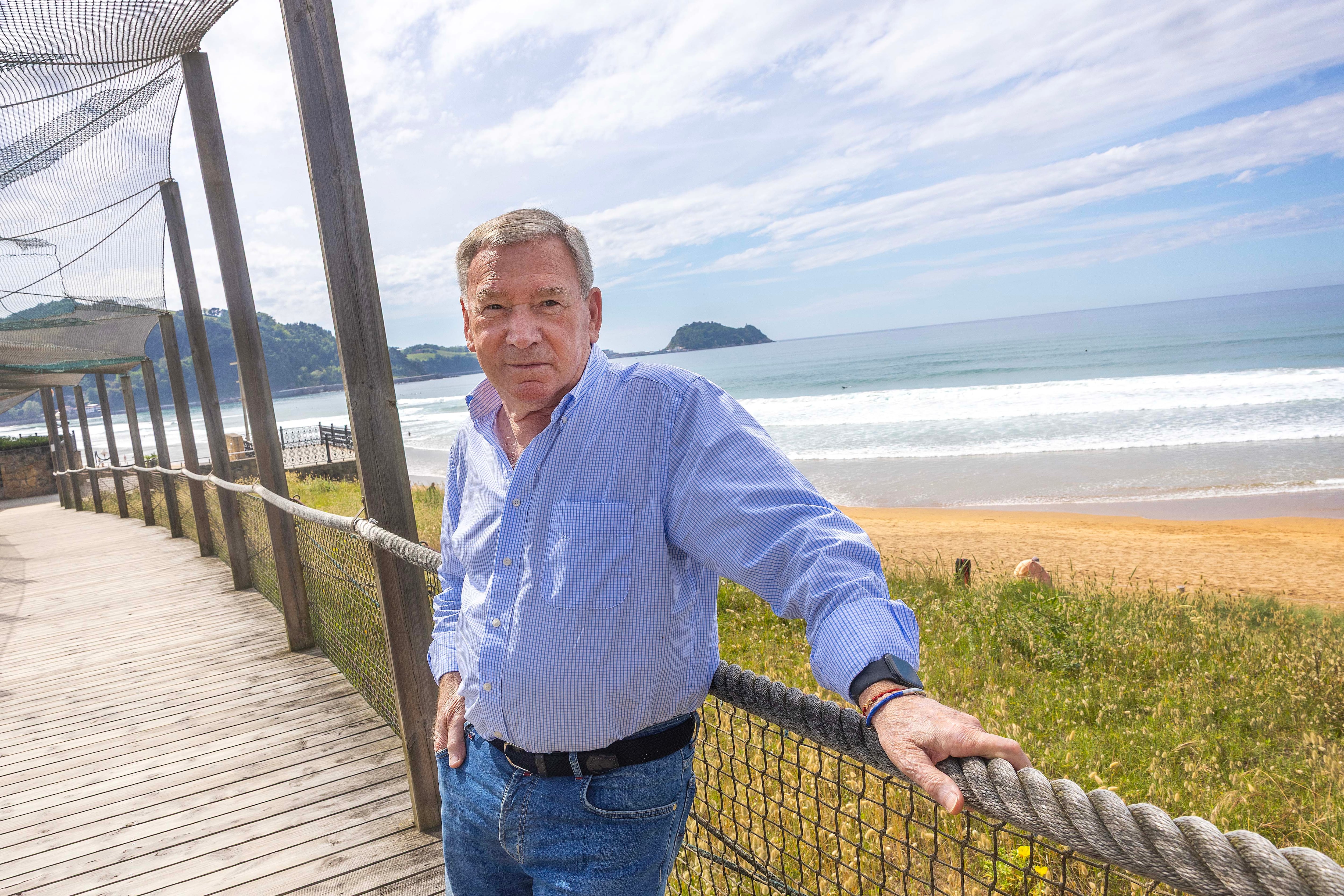 Javier Clemente, en Zarautz.