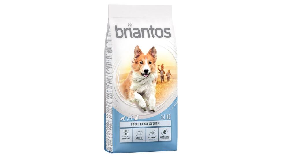 Pienso ‘light’ para perros Briantos Adult.