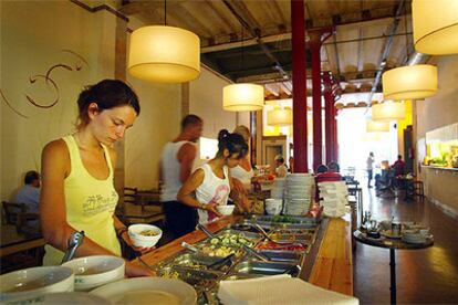 El restaurante Organic, en el barrio del Raval de Barcelona.