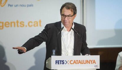 Artur Mas al Consell  Nacional de CDC, diumenge.