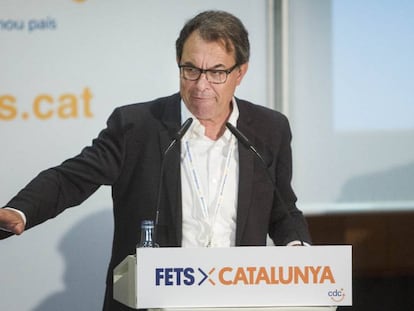 Artur Mas al Consell  Nacional de CDC, domingo.