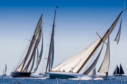 Uno de los momentos de la regata de barcos clásicos de 2013.