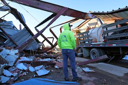 Tornado in Evansville, Wisconsin