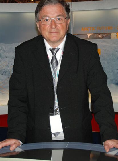 Jean-Claude Gascard, en el Salón Europeo de la Investigación.