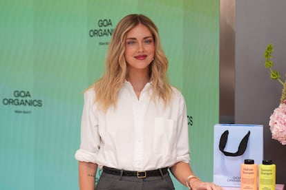 Chiara Ferragni en el evento de Goa Organics celebrado el 16 de septiembre de 2024 en Madrid.  