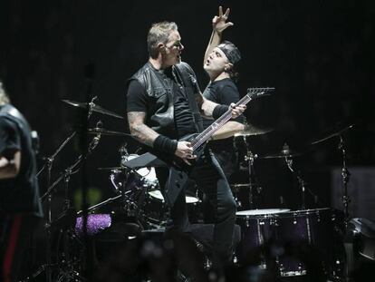 Metallica, anoche en el Sant Jordi.