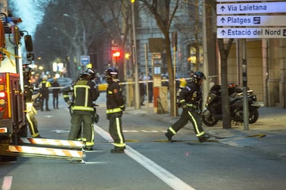 Bombers de Barcelona en una imatge d'arxiu.