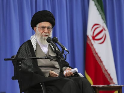 El líder supremo de Irán, Alí Jamenei, el pasado lunes en Teherán.