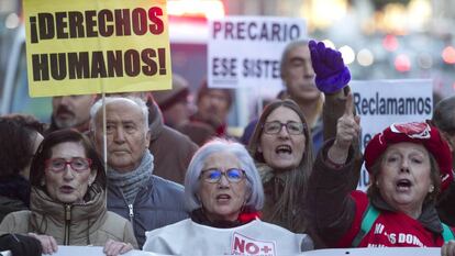 Marcha contra la precariedad laboral en Madrid