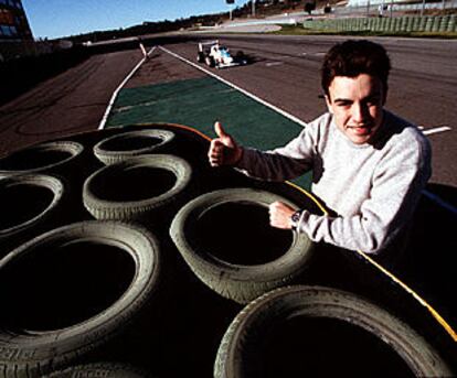 Fernando Alonso, en el circuito de Cheste.