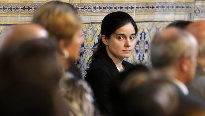 Lydia del Canto, en el Palau de la Generalitat valenciana en octubre de 2015.