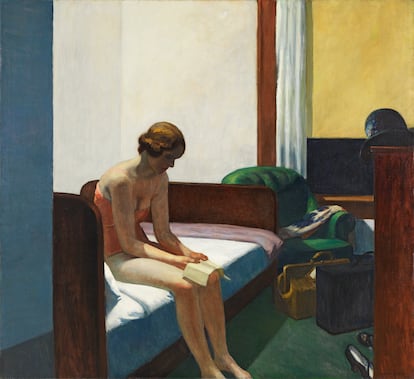 'Habitación de hotel', de Edward Hopper (1931), expuesto en el Museo Nacional Thyssen-Bornemisza, Madrid.