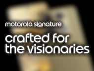 Lema de la futura gama Motorola Signature